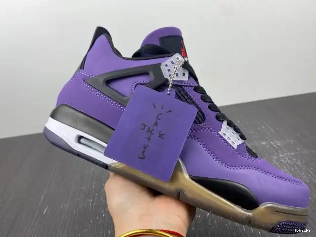 Rep TBK 4 Family) Jordan Retro Scott Travis 766296 Purple (Friends and LN4 0618